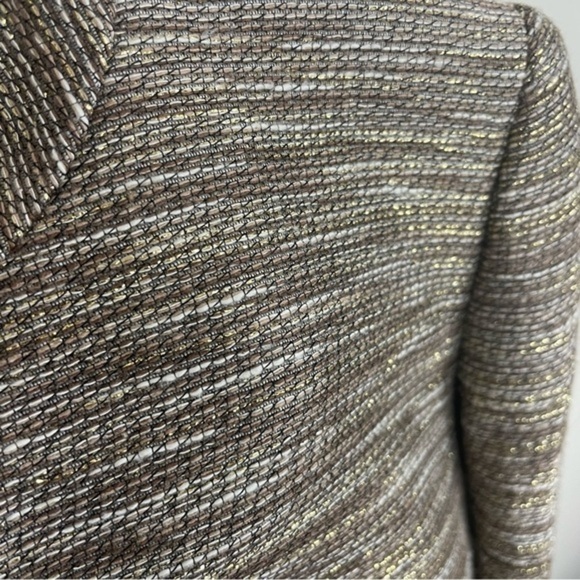 Lafayette 148 New York Metallic Woven Tweed Blazer - Picture 4 of 6